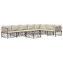 Gartenmöbel-Set 8-teilig und anthrazitfarbene PE-Rattan-Kissen von vidaXL, Outdoor-Sofas - Ref: Foro24-3186762, Preis: 628,61...