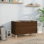 Mueble discos madera contrachapada roble marrón 74,5x38x48 cm de vidaXL, Almacenamiento para CD y DVD - Ref: Foro24-831964, P...