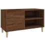 Mueble discos madera contrachapada roble marrón 84,5x38x48 cm de vidaXL, Almacenamiento para CD y DVD - Ref: Foro24-831948, P...