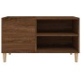 Mueble discos madera contrachapada roble marrón 84,5x38x48 cm de vidaXL, Almacenamiento para CD y DVD - Ref: Foro24-831948, P...