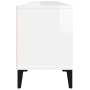 Mueble de TV madera contrachapada blanco brillo 150x30x44,5 cm de vidaXL, Muebles TV - Ref: Foro24-831919, Precio: 92,53 €, D...