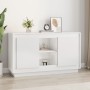 Aparador de madera contrachapada blanco brillante 102x35x60 cm de vidaXL, Aparadores - Ref: Foro24-831879, Precio: 109,18 €, ...