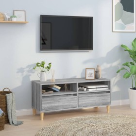 Sonoma gray plywood TV cabinet 100x34.5x44.5 cm by vidaXL, TV Furniture - Ref: Foro24-831899, Price: 63,56 €, Discount: %