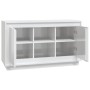 Aparador de madera contrachapada blanco brillante 102x35x60 cm de vidaXL, Aparadores - Ref: Foro24-831879, Precio: 109,18 €, ...