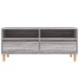 Mueble de TV madera contrachapada gris Sonoma 100x34,5x44,5 cm de vidaXL, Muebles TV - Ref: Foro24-831899, Precio: 63,99 €, D...