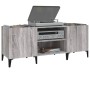 Schallplattenschrank aus grauem Sonoma-Sperrholz, 121 x 38 x 48 cm von vidaXL, CD- und DVD-Speicher - Ref: Foro24-831939, Pre...