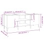 Schallplattenschrank aus grauem Sonoma-Sperrholz, 121 x 38 x 48 cm von vidaXL, CD- und DVD-Speicher - Ref: Foro24-831939, Pre...