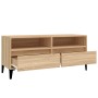 TV-Schrank aus Sonoma-Eichensperrholz, 100 x 34,5 x 44,5 cm von vidaXL, TV-Möbel - Ref: Foro24-831904, Preis: 77,72 €, Rabatt: %