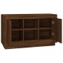 Oak brown plywood sideboard 102x35x60 cm by vidaXL, Sideboards - Ref: Foro24-831884, Price: 90,75 €, Discount: %