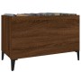 Mueble discos madera contrachapada roble marrón 74,5x38x48 cm de vidaXL, Almacenamiento para CD y DVD - Ref: Foro24-831972, P...