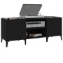 Black plywood record cabinet 121x38x48 cm by vidaXL, CD and DVD storage - Ref: Foro24-831934, Price: 80,99 €, Discount: %