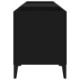 Black plywood record cabinet 121x38x48 cm by vidaXL, CD and DVD storage - Ref: Foro24-831934, Price: 80,99 €, Discount: %