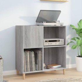 Sonoma gray plywood disc cabinet 84.5x38x89 cm by vidaXL, CD and DVD storage - Ref: Foro24-831995, Price: 82,74 €, Discount: %