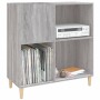 Mueble discos madera contrachapada gris Sonoma 84,5x38x89 cm de vidaXL, Almacenamiento para CD y DVD - Ref: Foro24-831995, Pr...