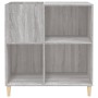 Mueble discos madera contrachapada gris Sonoma 84,5x38x89 cm de vidaXL, Almacenamiento para CD y DVD - Ref: Foro24-831995, Pr...