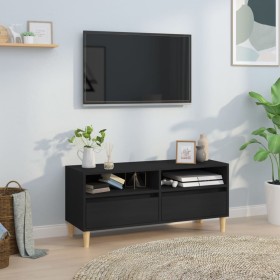 Mueble de TV madera contrachapada negro 100x34,5x44,5 cm de vidaXL, Muebles TV - Ref: Foro24-831894, Precio: 73,37 €, Descuen...