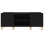 Mueble para discos madera contrachapada negro 121x38x48 cm de vidaXL, Almacenamiento para CD y DVD - Ref: Foro24-831926, Prec...