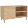 Mueble discos madera contrachapada roble sonoma 84,5x38x48 cm de vidaXL, Almacenamiento para CD y DVD - Ref: Foro24-831944, P...