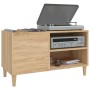 Mueble discos madera contrachapada roble sonoma 84,5x38x48 cm de vidaXL, Almacenamiento para CD y DVD - Ref: Foro24-831944, P...