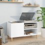 Mueble para discos madera contrachapada blanco 84,5x38x48 cm de vidaXL, Almacenamiento para CD y DVD - Ref: Foro24-831941, Pr...