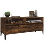 Smoked oak plywood TV cabinet 100x34.5x44.5cm by vidaXL, TV Furniture - Ref: Foro24-831906, Price: 72,02 €, Discount: %