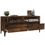 Smoked oak plywood TV cabinet 100x34.5x44.5cm by vidaXL, TV Furniture - Ref: Foro24-831906, Price: 72,02 €, Discount: %