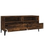 Smoked oak plywood TV cabinet 100x34.5x44.5cm by vidaXL, TV Furniture - Ref: Foro24-831906, Price: 72,02 €, Discount: %