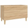 Mueble discos madera contrachapada roble Sonoma 74,5x38x48 cm de vidaXL, Almacenamiento para CD y DVD - Ref: Foro24-831960, P...