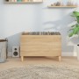 Mueble discos madera contrachapada roble Sonoma 74,5x38x48 cm de vidaXL, Almacenamiento para CD y DVD - Ref: Foro24-831960, P...