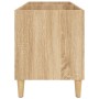 Mueble discos madera contrachapada roble Sonoma 74,5x38x48 cm de vidaXL, Almacenamiento para CD y DVD - Ref: Foro24-831960, P...