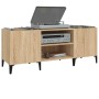 Scheibenschrank aus Sonoma-Eichensperrholz, 121 x 38 x 48 cm von vidaXL, CD- und DVD-Speicher - Ref: Foro24-831936, Preis: 98...