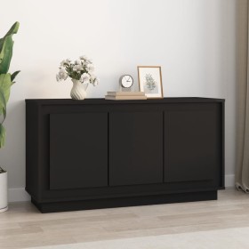 Black plywood sideboard 102x35x55 cm by vidaXL, Sideboards - Ref: Foro24-831886, Price: 95,99 €, Discount: %