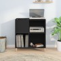 Mueble para discos madera contrachapada negro 84,5x38x89 cm de vidaXL, Almacenamiento para CD y DVD - Ref: Foro24-831990, Pre...