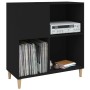 Mueble para discos madera contrachapada negro 84,5x38x89 cm de vidaXL, Almacenamiento para CD y DVD - Ref: Foro24-831990, Pre...