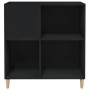 Mueble para discos madera contrachapada negro 84,5x38x89 cm de vidaXL, Almacenamiento para CD y DVD - Ref: Foro24-831990, Pre...