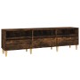 TV stand made of smoked oak plywood, 150x30x44.5 cm by vidaXL, TV Furniture - Ref: Foro24-831914, Price: 88,99 €, Discount: %