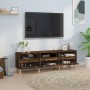 TV stand made of smoked oak plywood, 150x30x44.5 cm by vidaXL, TV Furniture - Ref: Foro24-831914, Price: 88,99 €, Discount: %