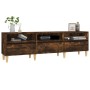 TV stand made of smoked oak plywood, 150x30x44.5 cm by vidaXL, TV Furniture - Ref: Foro24-831914, Price: 88,99 €, Discount: %