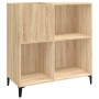 Scheibenschrank aus Sonoma-Eichensperrholz, 84,5 x 38 x 89 cm von vidaXL, CD- und DVD-Speicher - Ref: Foro24-832000, Preis: 8...