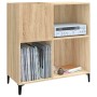 Scheibenschrank aus Sonoma-Eichensperrholz, 84,5 x 38 x 89 cm von vidaXL, CD- und DVD-Speicher - Ref: Foro24-832000, Preis: 8...