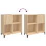 Scheibenschrank aus Sonoma-Eichensperrholz, 84,5 x 38 x 89 cm von vidaXL, CD- und DVD-Speicher - Ref: Foro24-832000, Preis: 8...