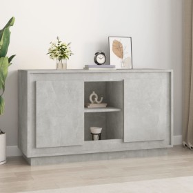 Betongraues Sperrholz-Sideboard 102x35x60 cm von vidaXL, Sideboards - Ref: Foro24-831881, Preis: 99,20 €, Rabatt: %