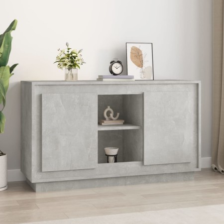 Betongraues Sperrholz-Sideboard 102x35x60 cm von vidaXL, Sideboards - Ref: Foro24-831881, Preis: 100,99 €, Rabatt: %