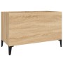 Oak Sonoma plywood record cabinet 74.5x38x48 cm by vidaXL, CD and DVD storage - Ref: Foro24-831968, Price: 37,21 €, Discount: %