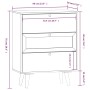 Sideboard with plywood drawers 60x30x75 cm by vidaXL, Lockers and storage cabinets - Ref: Foro24-352153, Price: 109,99 €, Dis...