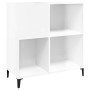 Glossy white plywood disc cabinet 84.5x38x89 cm by vidaXL, CD and DVD storage - Ref: Foro24-831999, Price: 86,90 €, Discount: %