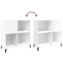 Glossy white plywood disc cabinet 84.5x38x89 cm by vidaXL, CD and DVD storage - Ref: Foro24-831999, Price: 86,90 €, Discount: %