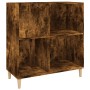 Mueble discos madera contrachapada roble ahumado 84,5x38x89 cm de vidaXL, Almacenamiento para CD y DVD - Ref: Foro24-831994, ...