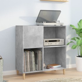 Concrete gray plywood disc cabinet 84.5x38x89 cm by vidaXL, CD and DVD storage - Ref: Foro24-831993, Price: 79,99 €, Discount: %