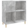 Concrete gray plywood disc cabinet 84.5x38x89 cm by vidaXL, CD and DVD storage - Ref: Foro24-831993, Price: 77,38 €, Discount: %